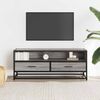 vidaXL TV-Schrank Grau Sonoma 100x34,5x40 cm Holzwerkstoff und Metall 848817 Bild 3