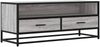 vidaXL TV-Schrank Grau Sonoma 100x34,5x40 cm Holzwerkstoff und Metall 848817 Bild 2
