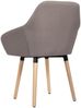 vidaXL Esszimmerstühle 2 Stk. Taupe Stoff [283468] Bild 4