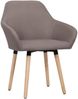 vidaXL Esszimmerstühle 2 Stk. Taupe Stoff [283468] Bild 2