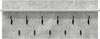 vidaXL Wandmontierter nachttisch mit Regal Beton Grau 100 x 40 x 12 cm 874446 Bild 5