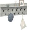 vidaXL Wandmontierter nachttisch mit Regal Beton Grau 100 x 40 x 12 cm 874446 Bild 3