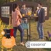 CASARIA® Stehtisch klappbar mit Husse 80cm Rund Bistrotisch schwarz Bild 5