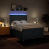vidaXL Boxspringbett mit Matratze Blau 140x190 cm Stoff 3293574 Bild 4