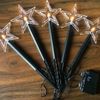 LED-Leuchtstäbe Stern 5er-Set warmweiß, IP44, Batterie mit Timer Bild 3