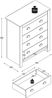 VCM Kommode & Sideboard Balusa 920372 Weiß H. 95 x B. 79 x T. 40 cm Bild 5