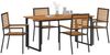 vidaXL Garten Essgruppe 5 pcs Schwarz Massivholz Akazie 3365457 Bild 3