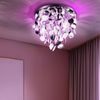 RGB LED Deckenlampe, chrom, Behang silber, 55 cm LUCCA Bild 4