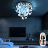 RGB LED Deckenlampe, chrom, Behang silber, 55 cm LUCCA Bild 3