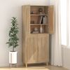 Sideboard Sonoma-Eiche 69,5 x 34 x 90 cm Holzwerkstoff [812135] Bild 3