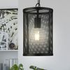 Pendelleuchte, Käfig Optik, schwarz, Höhe 150 cm Bild 2