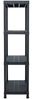 vidaXL Lagerregal Schwarz 100 kg 60 x 30 x 138 cm Kunststoff 45673 Bild 3