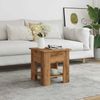 vidaXL Couchtisch Artisan-Eiche 40x40x42 cm Holzwerkstoff 856799 Bild 3