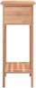 Couchtisch, Beistelltisch mit Schublade 25x25x60 cm Massivholz Nussbaum Bild 5