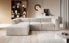 Ecksofa Fuego, L-Sofa, Eckcouch L-Form, Sofa Links, Sofa Cord-Stoff, 285 x 72 x 165 cm, Beige Bild 5