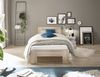 Bett >Cannes< in Eiche Sonoma - 95x71x204cm (BxHxT) Bild 3