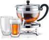 bodum Teebereiter Chambord Teekanne Edelstahl Filter 1,3 Liter 1921-16-6 Bild 5