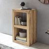 Standregal MUMBAI Massivholz Akazie 88 cm hoch 2 Böden Design Holz-Regal Naturprodukt Beistelltisch Landhaus-Stil Bild 2