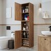 Roomart LOTUS-I-65 Badmöbel - nur Hochschrank - H 150 x B 30 x T 35 cm • Eiche Bild 2
