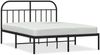 vidaXL Bettgestell mit Kopfteil Metall Schwarz 140x190 cm 353635 Bild 2