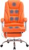 CLP 'Pacific' Bürostuhl mit Massagefunktion, Kunstleder orange, max. 150 kg Bild 2