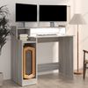 Schreibtisch mit LEDs, Holzwerkstoff, Grau Sonoma, 97 x 45 x 90 cm Bild 5