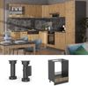 Herdumbauschrank R-Line Artisan-Eiche 60 cm , AP Anthrazit Vicco Bild 2