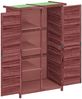 vidaXL Geräteschuppen Mokka 83x57x140 cm Massivholz Kiefer 172242 Bild 5