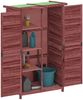 vidaXL Geräteschuppen Mokka 83x57x140 cm Massivholz Kiefer 172242 Bild 3