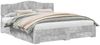 vidaXL Bettrahmen mit Kopfteil Beton Grau 180 x 200 cm Holzwerkstoff 3413162 Bild 2
