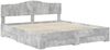 vidaXL Bettrahmen mit Kopfteil Beton Grau 180 x 200 cm Holzwerkstoff 3413162 Bild 4