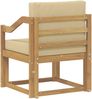 vidaXL 2 Stück Outdoor-Sofagarnitur Polyester Weiß und Beige 3438992 Bild 5
