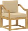 vidaXL 2 Stück Outdoor-Sofagarnitur Polyester Weiß und Beige 3438992 Bild 2