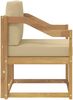 vidaXL 2 Stück Outdoor-Sofagarnitur Polyester Weiß und Beige 3438992 Bild 4