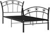vidaXL Einzelbett mit Fußball-Design Schwarz Metall 90x200 cm 324744 Bild 2