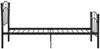vidaXL Einzelbett mit Fußball-Design Schwarz Metall 90x200 cm 324744 Bild 4