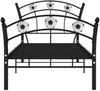 vidaXL Einzelbett mit Fußball-Design Schwarz Metall 90x200 cm 324744 Bild 3