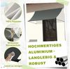 FIVMEN Markise Fallarmmarkise, Anthrazit, UV-Schutz für Balkon & Fenster Aluminiumrohre und 100% Polyestergewebe mit wasserdichter Beschichtung Bild 4