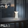 BRILONER - Pilia LED Tischlampe kabellos IP44 mit Touch, dimmbar, warmweißes Licht, Tischlampe Akku, Nachttischlampe, Leselampe, LED Lampe, German Design Award Winner 2026, 15x24 cm, Grau-Anthrazit Bild 3