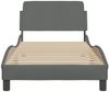 vidaXL Bettgestell "Dover" Dunkelgrau 90x190 cm Stoff 373086 Bild 4