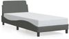 vidaXL Bettgestell "Dover" Dunkelgrau 90x190 cm Stoff 373086 Bild 2