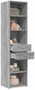 vidaXL Highboard Grau Sonoma 45x42,5x185 cm Holzwerkstoff 3281453 Bild 3