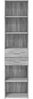 vidaXL Highboard Grau Sonoma 45x42,5x185 cm Holzwerkstoff 3281453 Bild 4