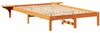 vidaXL Bettrahmen Wachsbraun 140 x 190 cm Massives Kiefernholz 873195 Bild 4