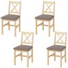 MCW Esszimmerstuhl MCW-F77-S4 (Set, 4 St), Stabile Konstruktion, Massives Holz Bild 4