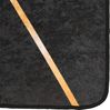 vidaXL Teppich Waschbar Schwarz und Golden 80x300 cm 136616 Bild 3