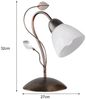 LED Tischleuchte in Rostoptik mit Blätter Deko, Höhe 32cm Bild 3