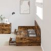 vidaXL Bettrahmen mit Kopfteil Altholz 90 x 200 cm Holzwerkstoff 3335235 Bild 3