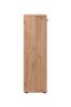 Finori Satos 02B Kommode / Schuhschrank, Dekor Artisan Oak | Schuhschrank für Flur | Maß: B x H x T ca. 50 x 110 x 34 cm | Schuhschrank mit Platz für bis zu 12 Paar Schuhe 1 Tür mit wechselbarem Türanschlag und 2 Einlegeböden und 3 Kunststoffstangen zur Schuh... Bild 5