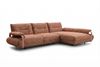 KAWOLA Ecksofa ANISSA Stoff rostbraun manuelle Rückenverstellung Longchair rechts 84 x 185 x 297 cm Bild 3